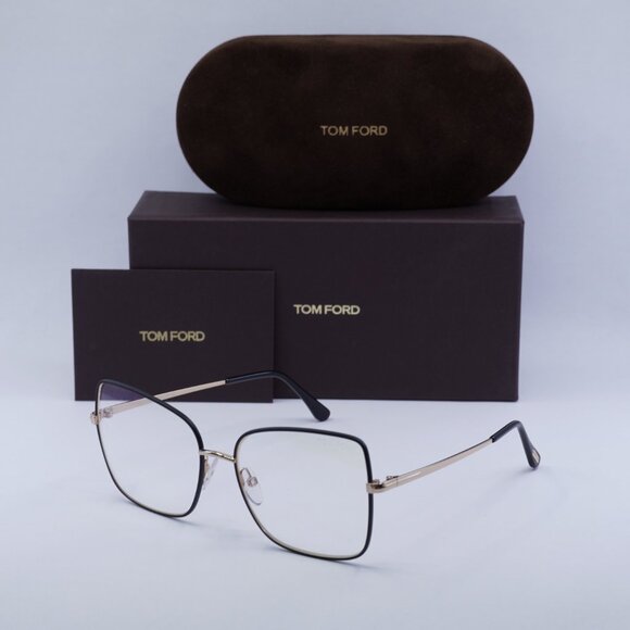 🕶️ New Tom Ford FT5613-B 002 Eyeglasses - Rose Gold/Matte Black Frame - Picture 10 of 10